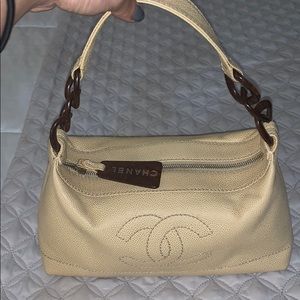 Beige Chanel handbag